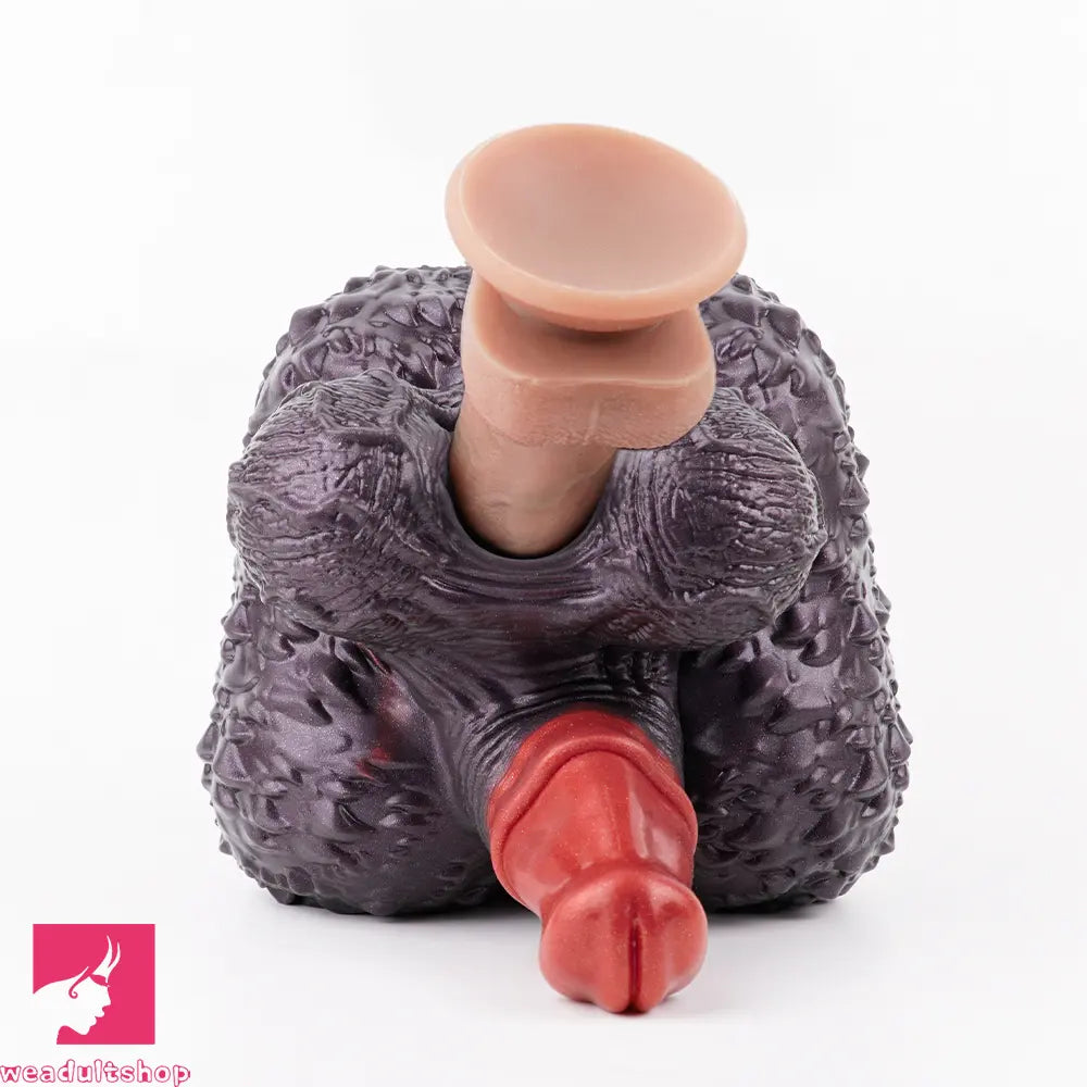 8.07in Monkey Penis Silicone Dildo Big Ass Masturbator For Sensory Love