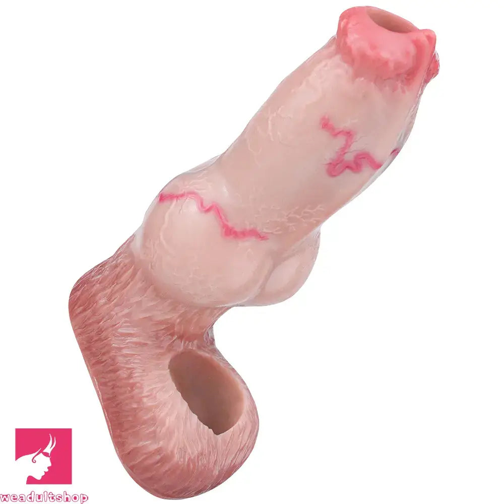 5.74in 6.53in 7.16in Realistic Dog Dildo Sleeve Enhance Intimate Love Toy