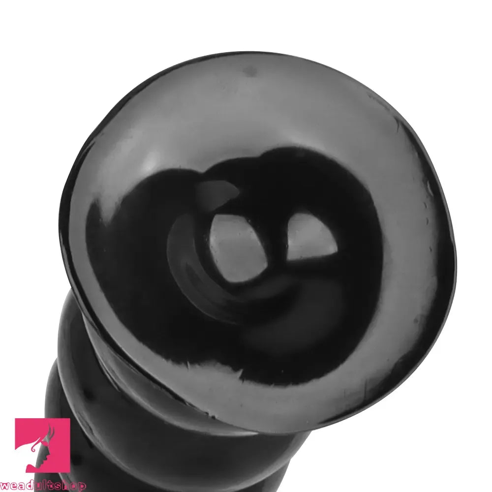 6.7in 8.26in Anal Beads Dildo PVC Black Sex With Powerful Suction Cup