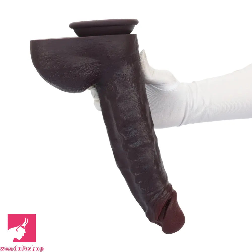 12.2in Real Feeling Skin Silicone Soft Big Dildo For Hands-Free Erotic Pleasure