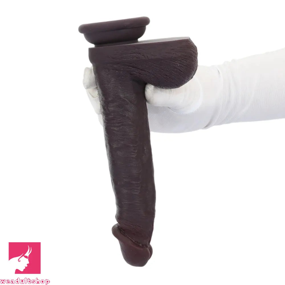 8.67in Double Layer Silicone Soft Big Dildo For Vaginal Massage Masturbation