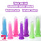 7.48in 9.25in Luminous Silicone Soft Dildo For Men Women Fucking Sex