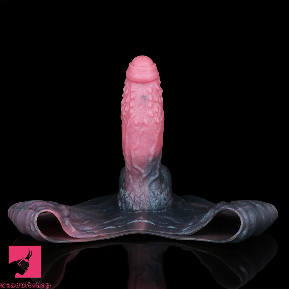 9.37in Spiked Monster Hollow Dildo Harness Pants Strap on Big Sex Toy