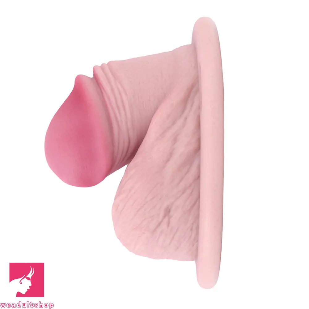 3.74in Real Hollow Chastity Cage Dildo Realistic Penis For Vagina Love