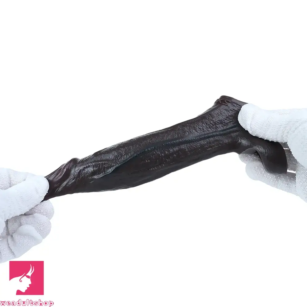 5.19in Deep Veins Open Head Silicone Hollow Dildo Sleeve For Love Sex
