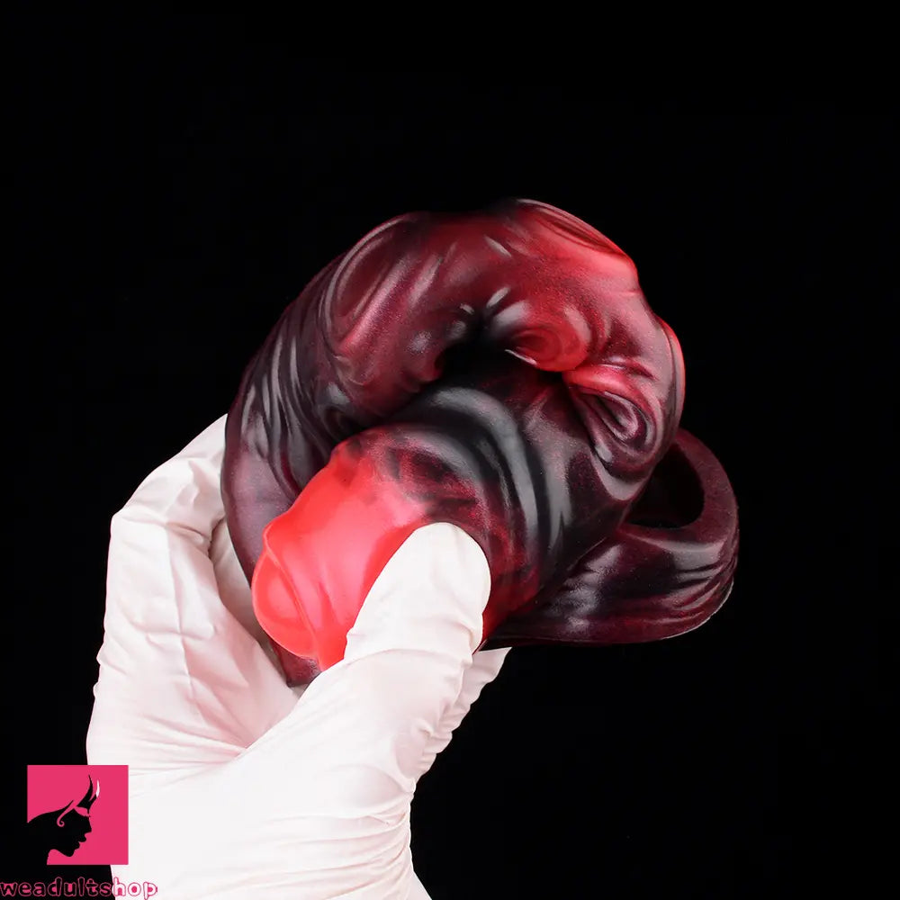 5.98in 7.09in Silicone Tentacle Sleeve Knot Vibrating Hollow Female Dildo