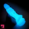 8.66in Luminous Soft Dragon Glowing Dildo Silicone Sex Toy For Prostate