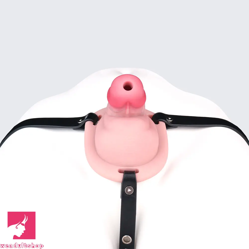 3.34in Real Hollow Chastity Cage Dildo Couple Sex Love Masturbator