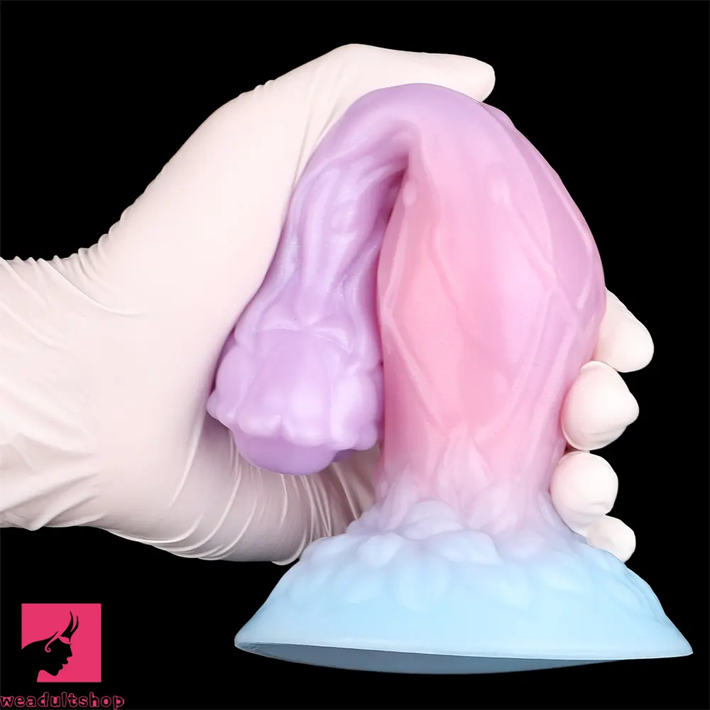 8.3in Inflatable Silicone Soft Fantasy Dildo Adult Toy For Gay Men Cock