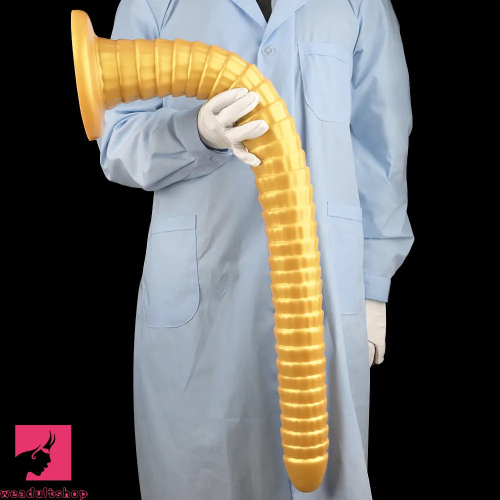 31.5in Golden Silicone Soft Huge Long Masturbator For Women Cock Dildo