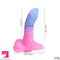 7.08in 9.05in Uncut Big Monster Animal Soft Silicone Luminous Clit Dildo