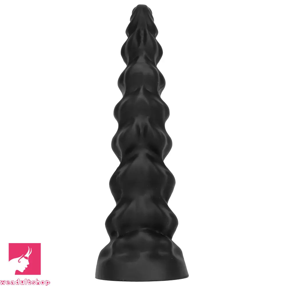7.28in 9.44in 11.61in Black Big Fantasy Odd Silicone Soft Dildo For Sex Toy