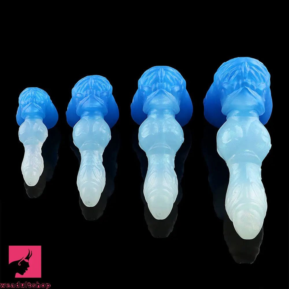 4.56in 5.9in 6.81in 8.07in Dog Knot Silicone Soft Fantasy Cock Anal Dildo
