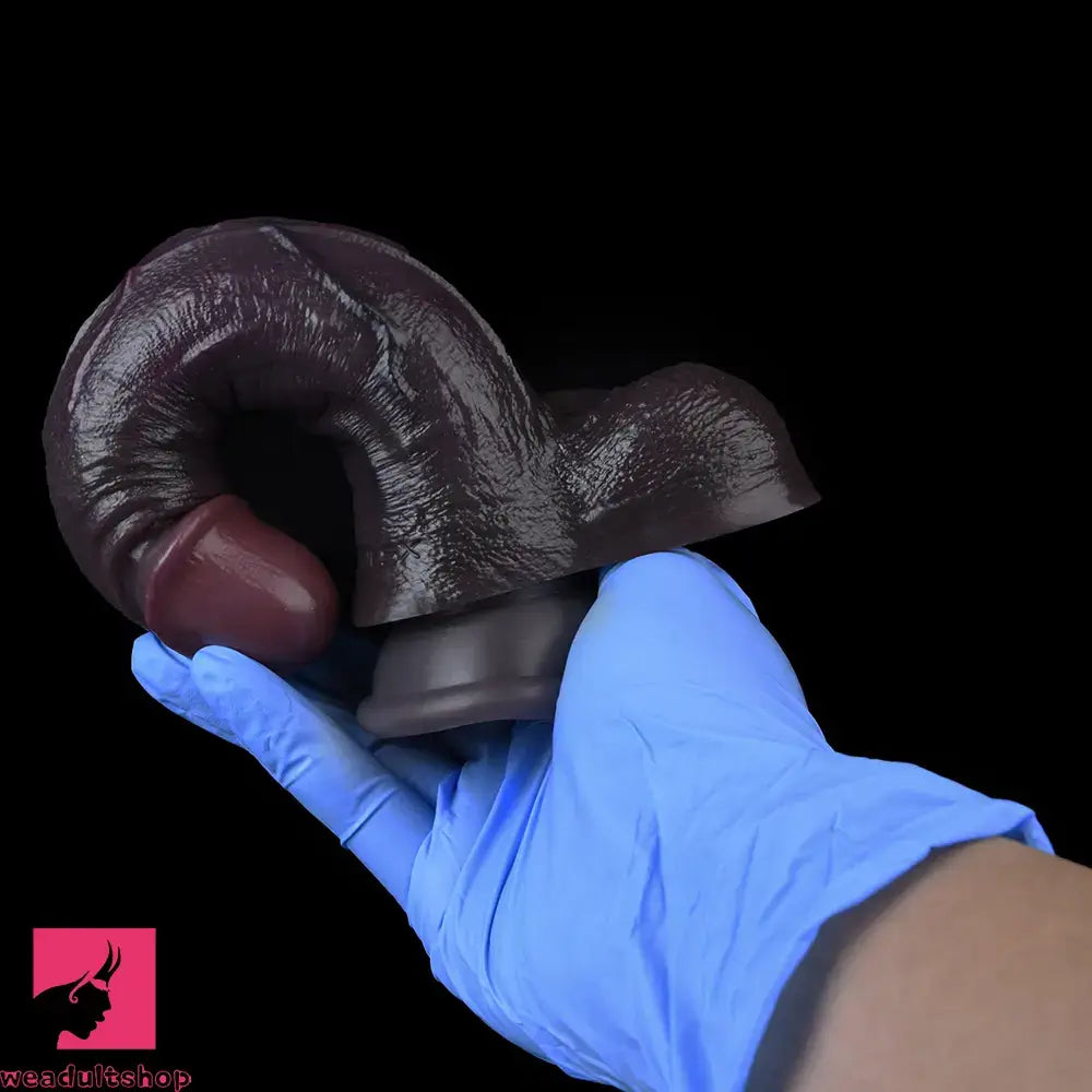 7.28in Dual Density Silicone Soft Real Dildo Unisex Adult Pleasure Cock