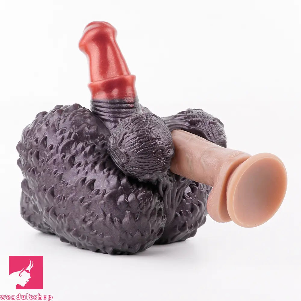 8.07in Monkey Penis Silicone Dildo Big Ass Masturbator For Sensory Love