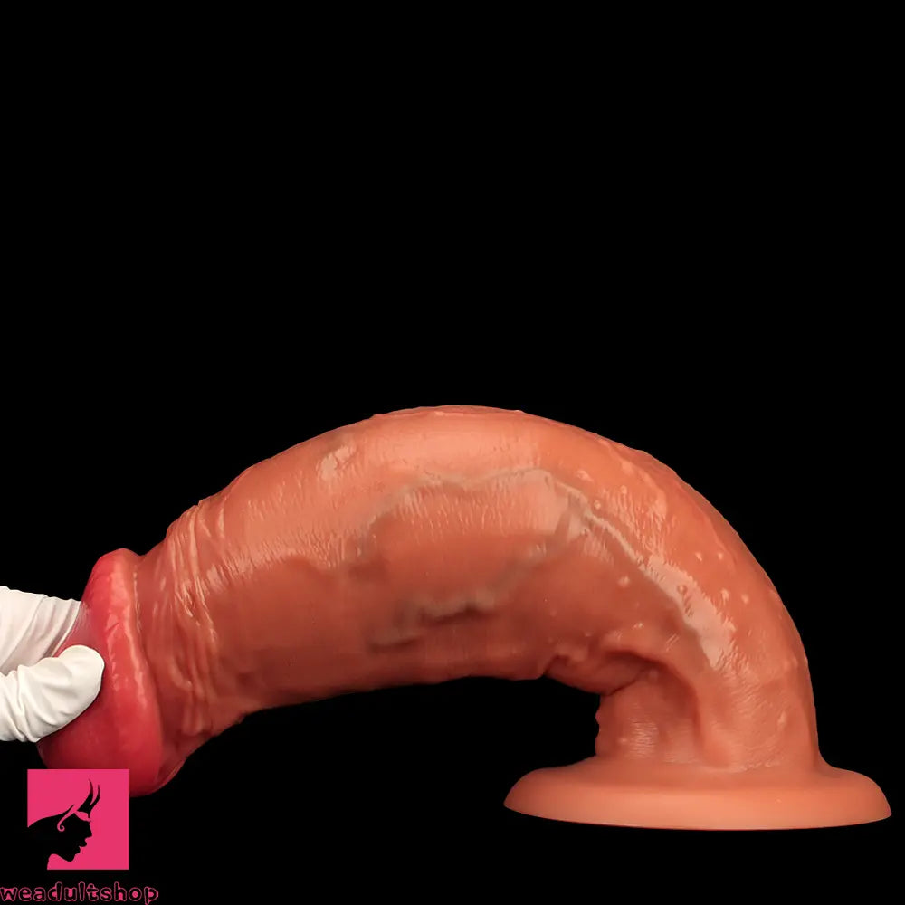 9.05in 10.62in 12.2in Eggless Extra Large Cock Silicone Simulation Dildo