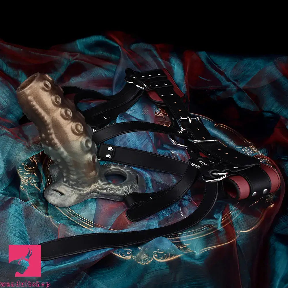 4.02in 4.76in 6.06in 6.69in Tentacle Strap on Hollow Penis Sleeve Dildo