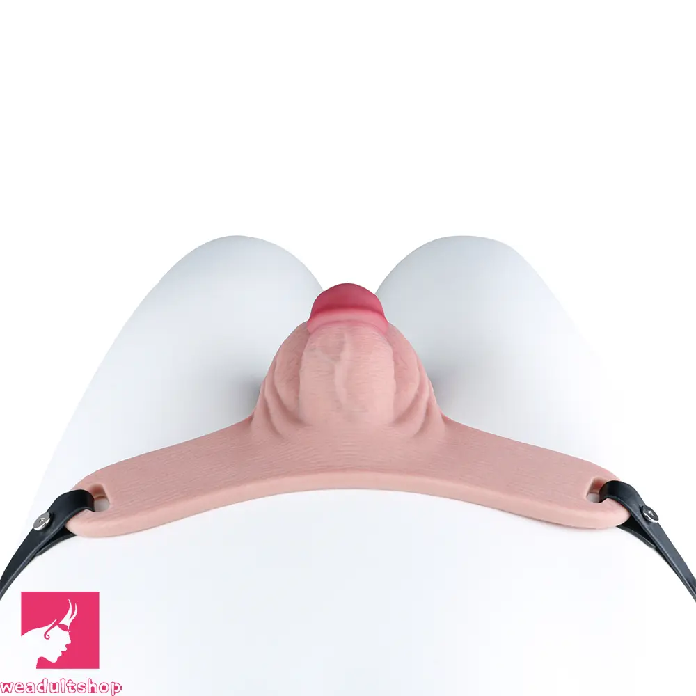 3.93in Real Hollow Chastity Cage Dildo Adult Sex Toy For Women Couples