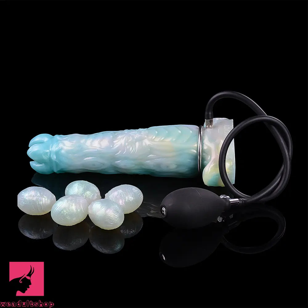 9.52in Ovipositor Egg Laying Inflatable Dildo Soft Masturbator Adult Cock