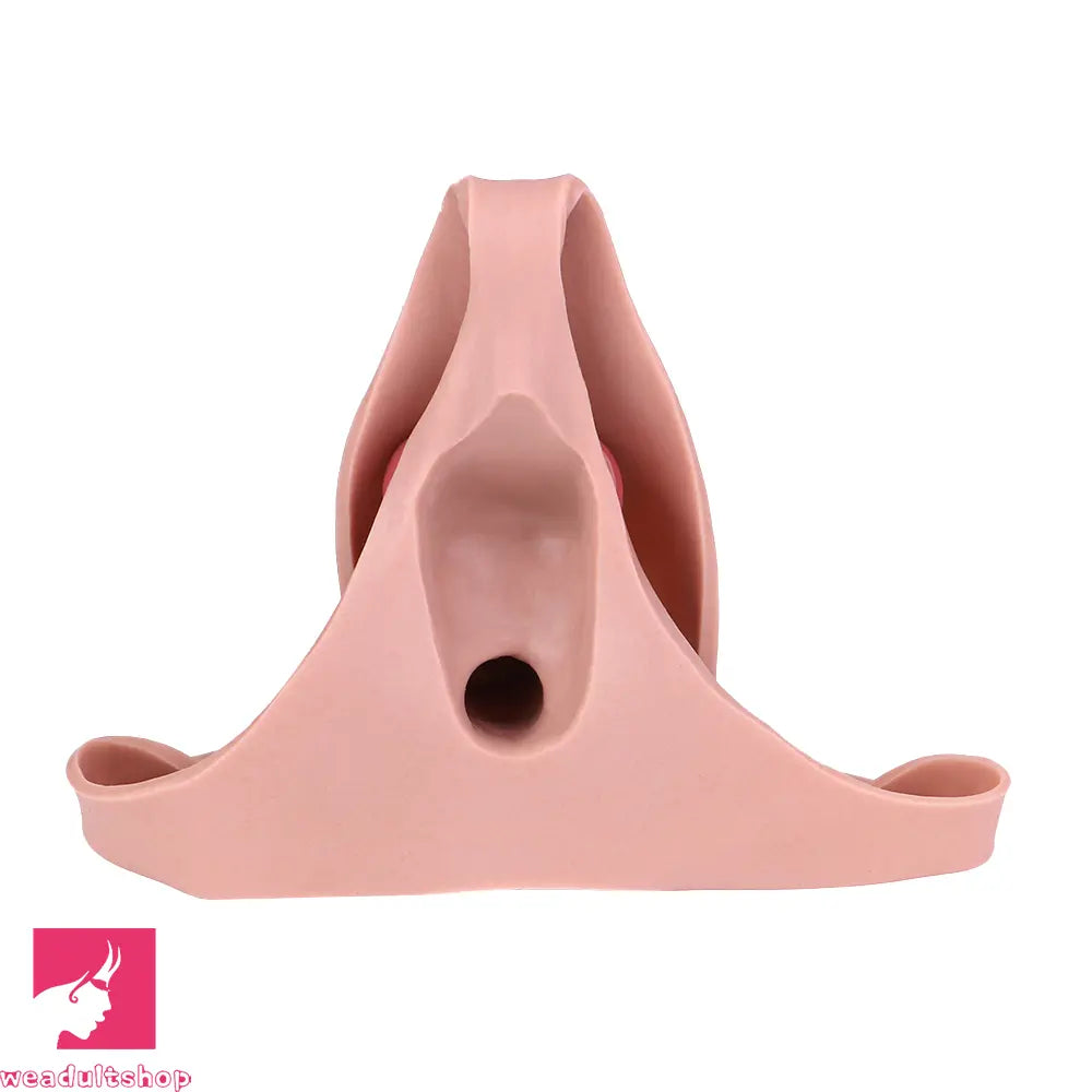 7.99in Wearable Silicone Lifelike Dildo Pants Real Skin Hollow Penis Sleeve