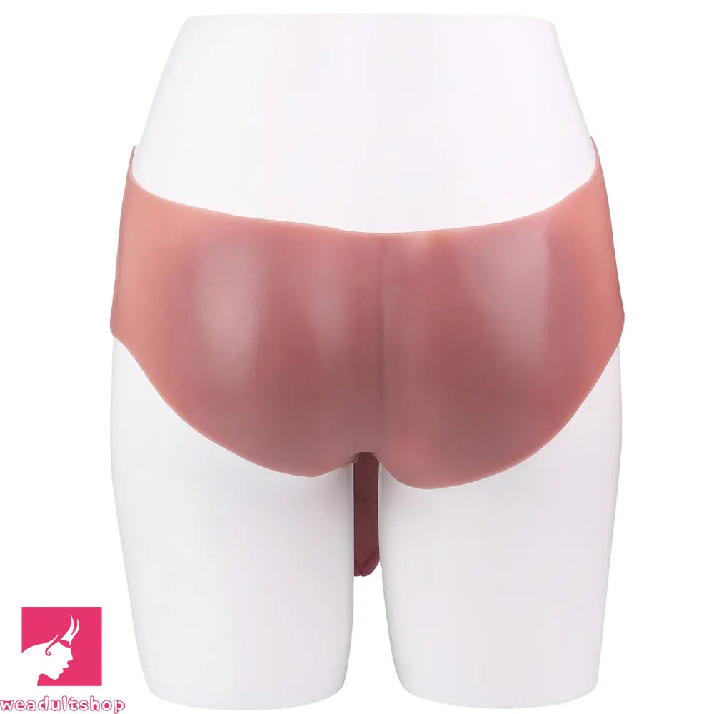 10.11in Hollow Sleeve Strap on Dildo Leather Pants For Men Women Love