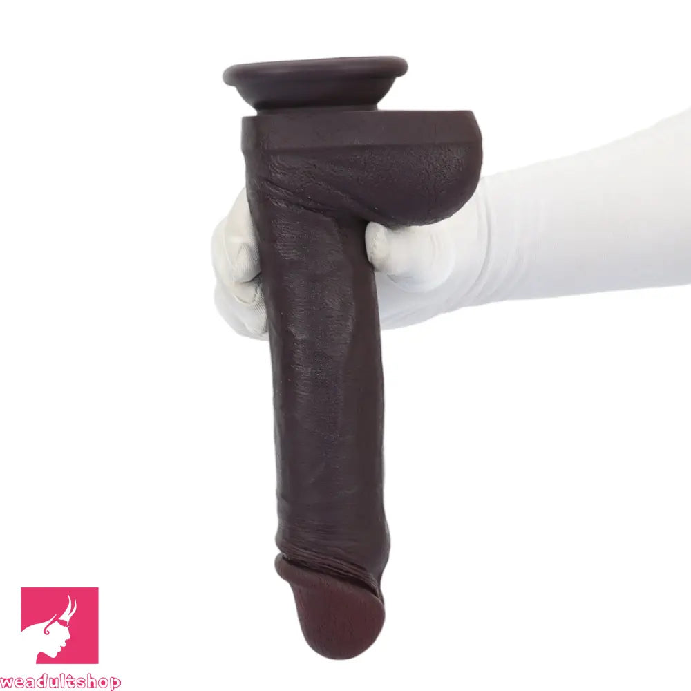 9.64in Smooth Head Flexible Silicone Big Dildo Adult Man Penis Cock Product
