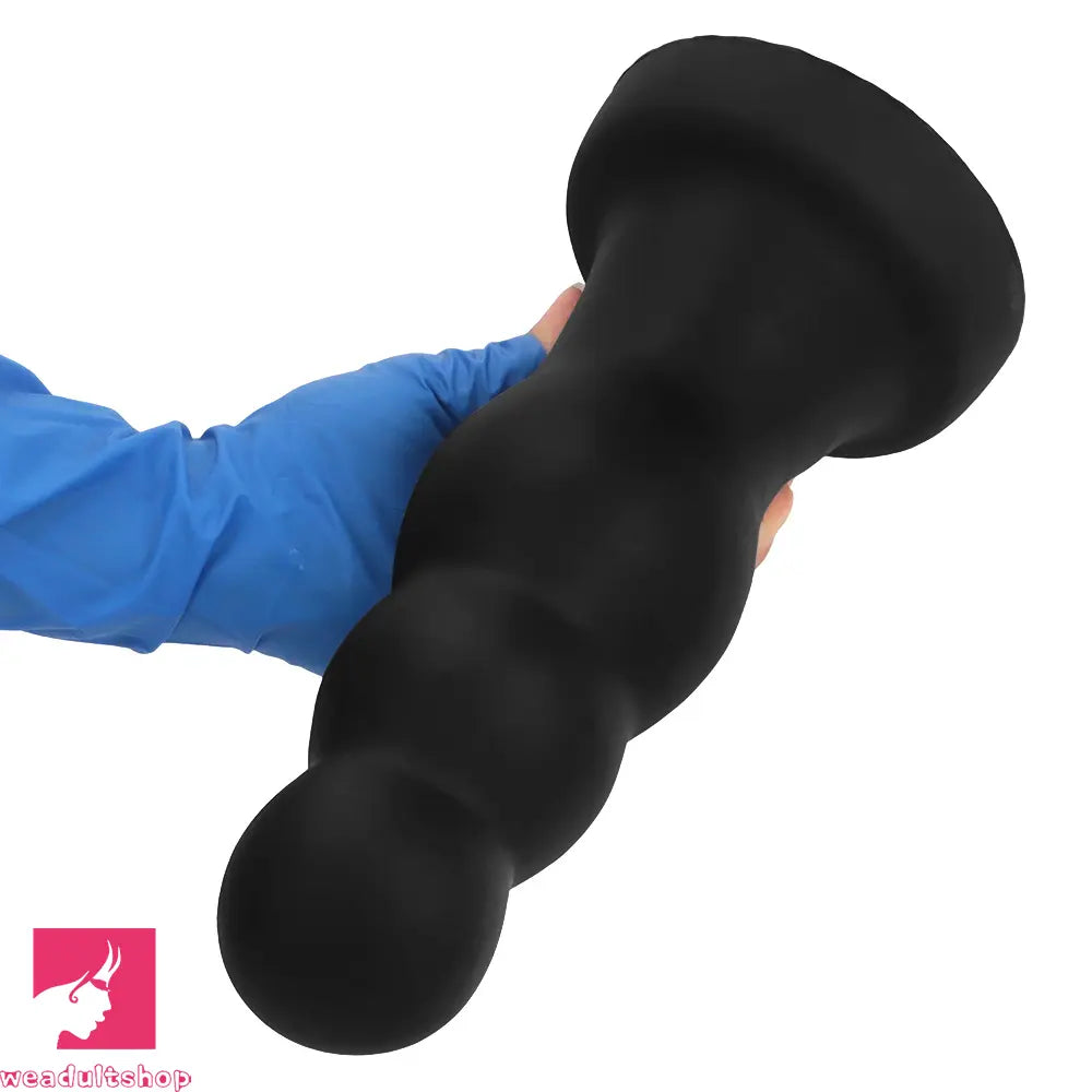 7.08in 8.85in 11.02in Soft Pull-bead Anal Plug Extra Large Thick Cock Dildo
