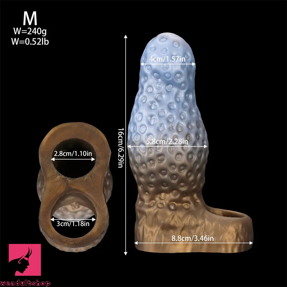 5.9in 6.29in 6.69in Hollow Octopus Dildo Sleeve Hands-free For Real Love