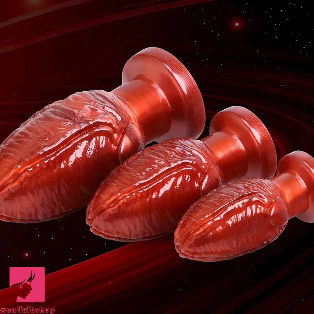 5.31in 6.5in 8.07in Soft Silicone Butt Plug Dildo With Suction Cup For Orgasm