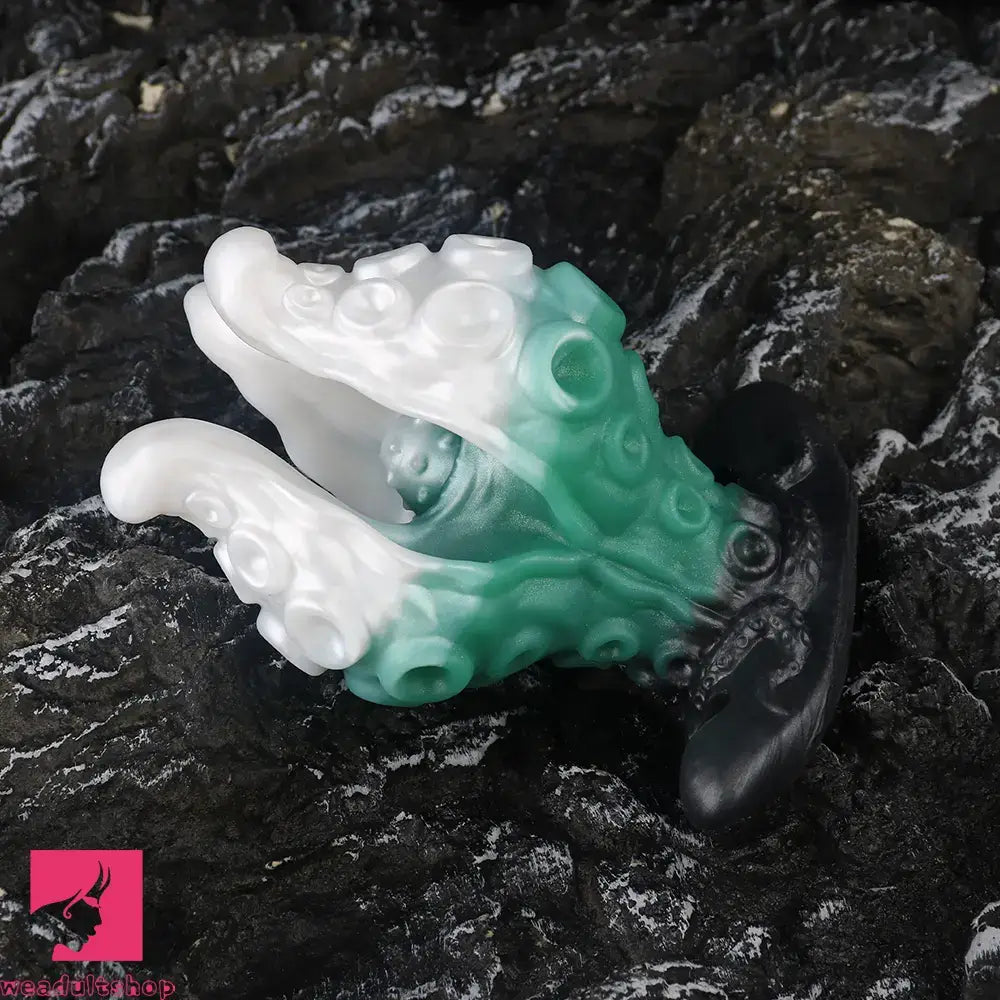 4.25in 5.15in 6.22in Odd Anchor Strap on Vibrating Mouth Gag Tentacle Dildo