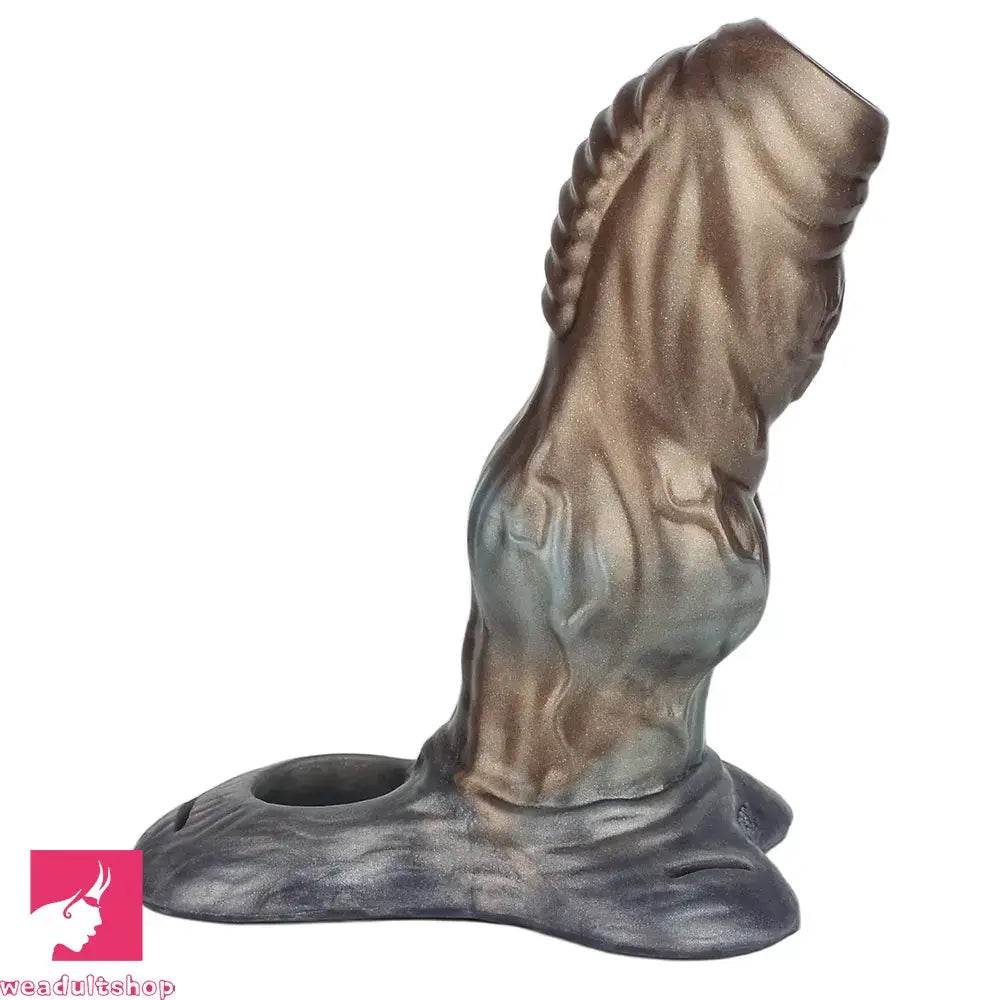 6.85in Monster Knot Strap on Hollow Silicone Dildo Sleeve For Adult Love