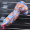 9.25in Monster Mixed Color Dildo Kirin Scale Thick Anal Plug For Prostate
