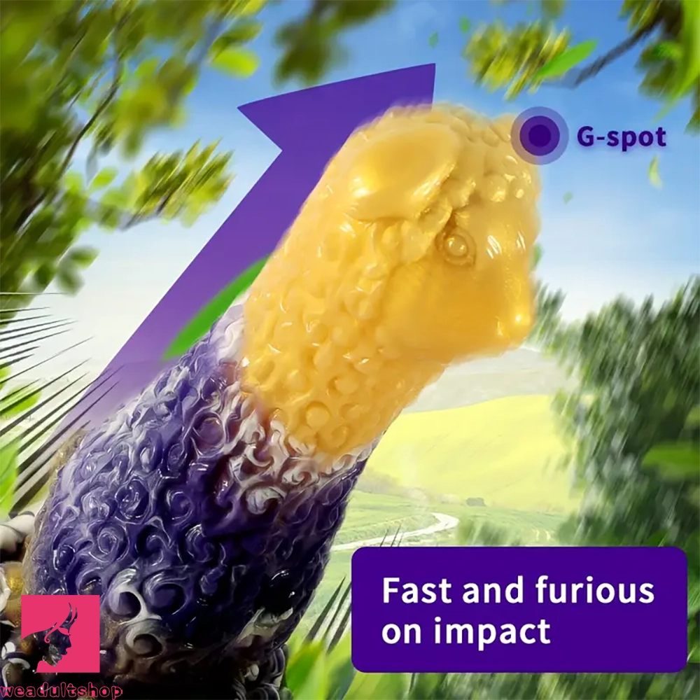 7.48in Novelty Sheep-Shaped Animal Male Receptacle Flexible Clit Dildo