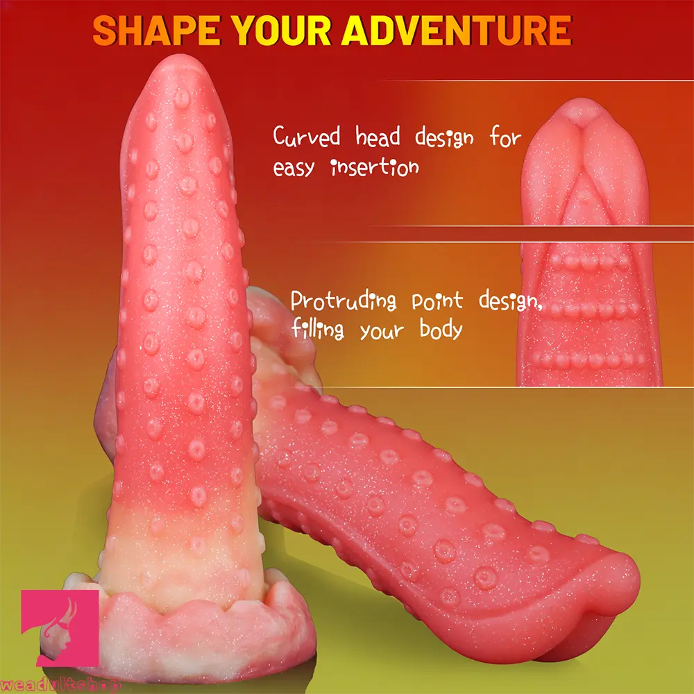 8.26in Soft Realistic Odd Shaped Silicone Penis Octopus Dildo For Sex