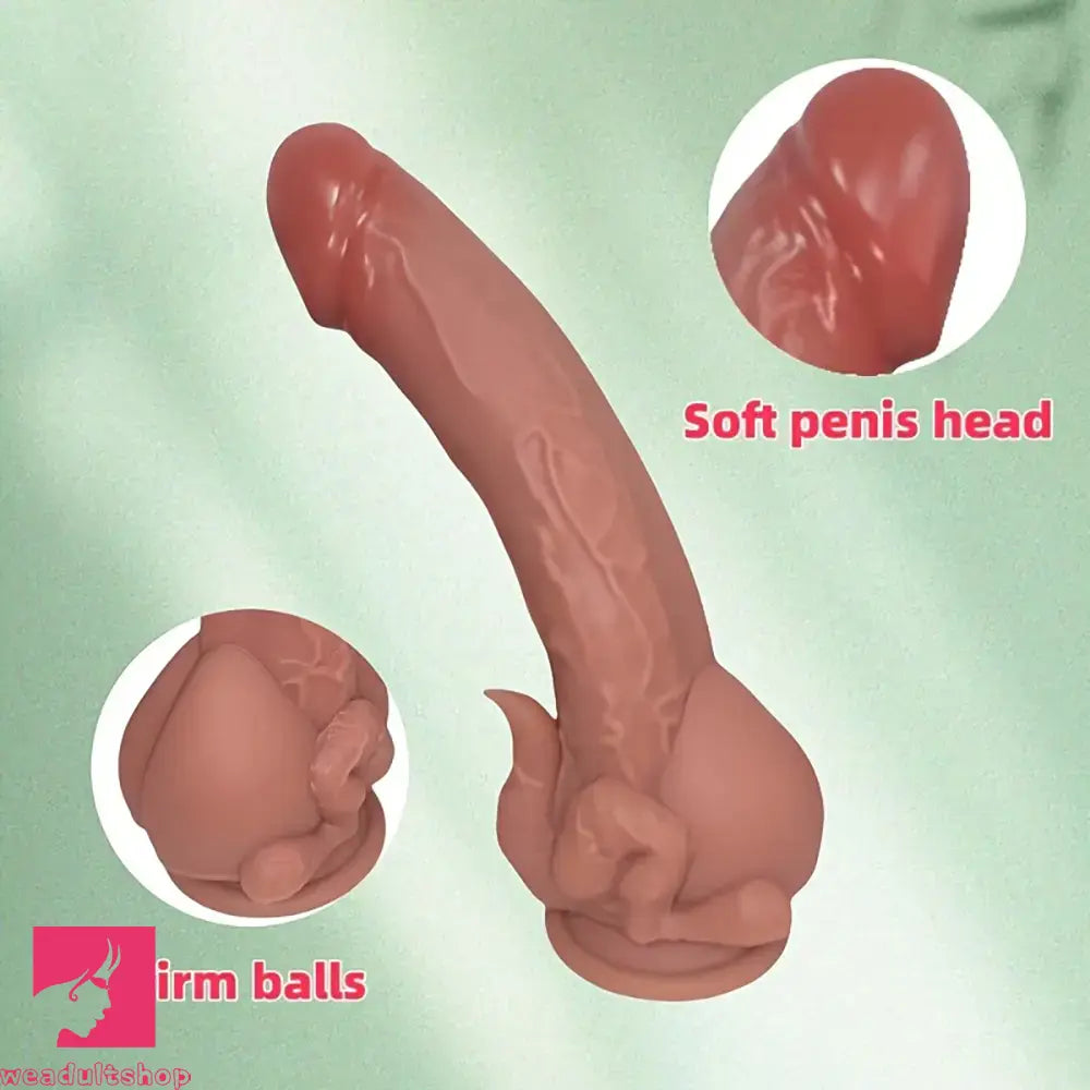 10.43in Egg Hugging Silicone Soft Dildo Big Fantasy Odd Adult Sex Cock