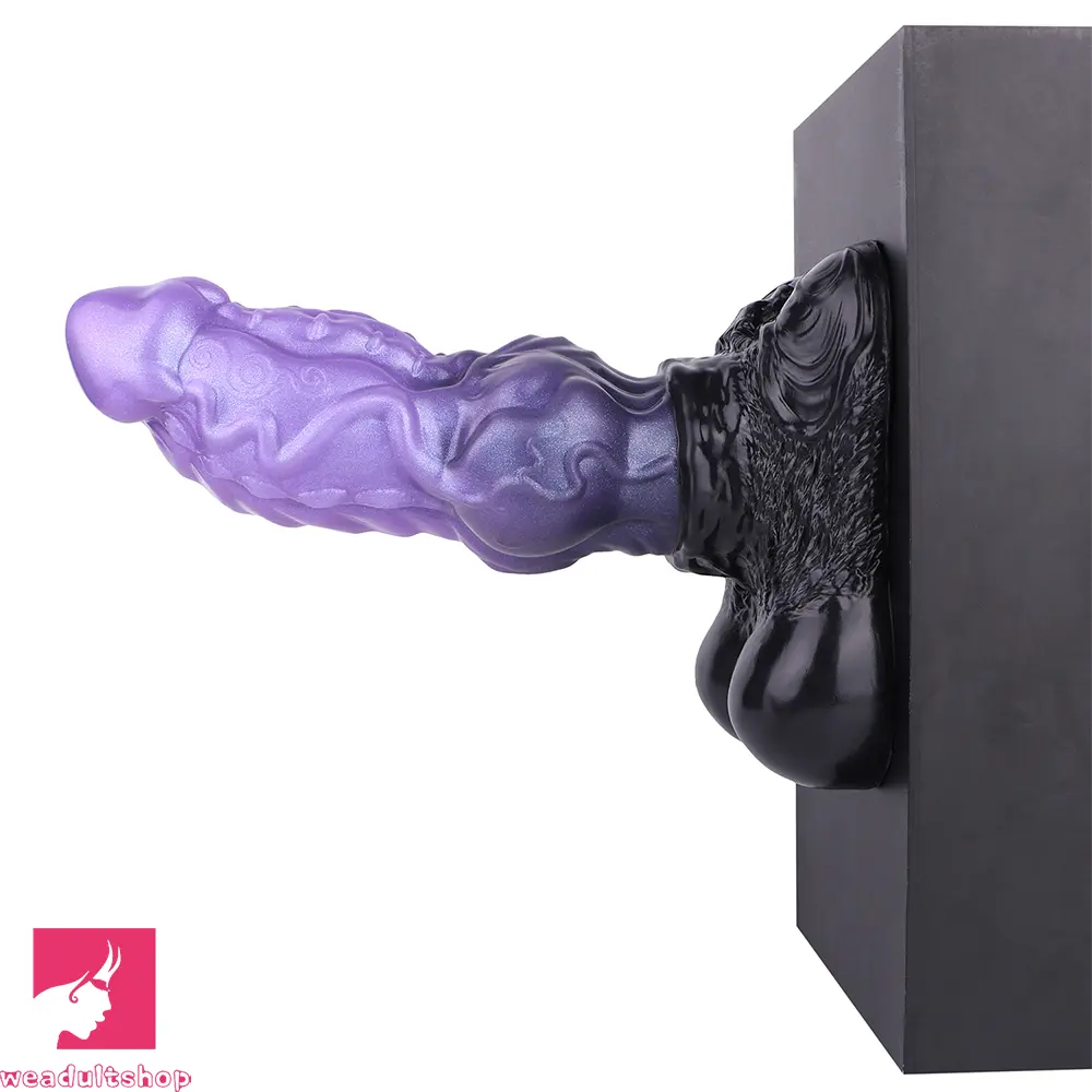 10.15in Dual Density Silicone Knot Monster Dildo G-Spot Anal Love Toy