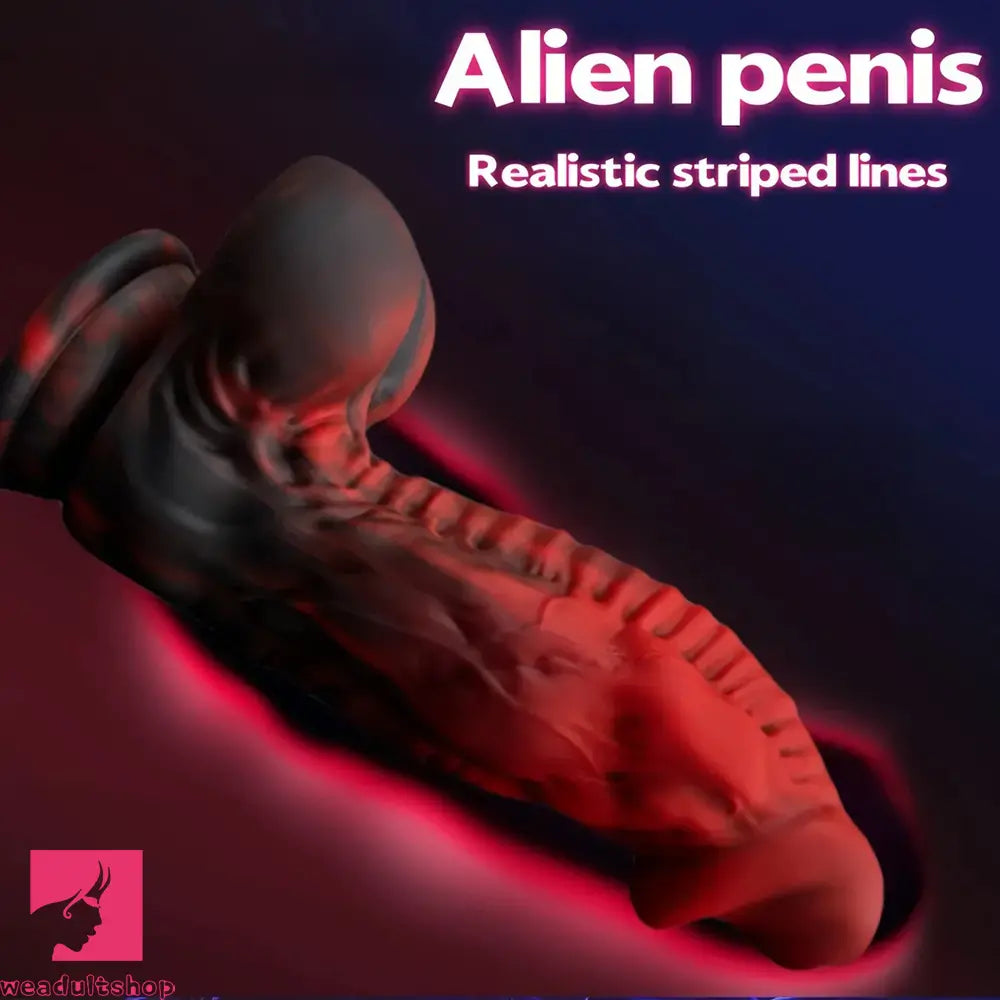 7.09in Alien Simulation Penis Liquid Silicone Dildo For Women Masturbator