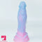 9.44in Silicone Soft Bg Luminous Dildo For Woman Man Prostate Sex Toy