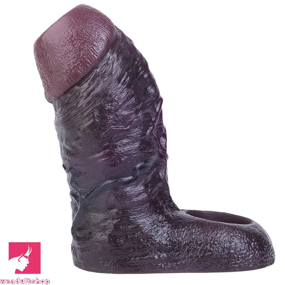 4.13in 4.64in 6.1in 6.69in Hollow Silicone Soft Cock Sleeve Masturbation