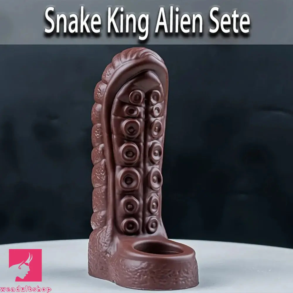 5.3in Soft Tentacle Dildo Sleeve Hollow Silicone Cock Sleeve For Cock Extend