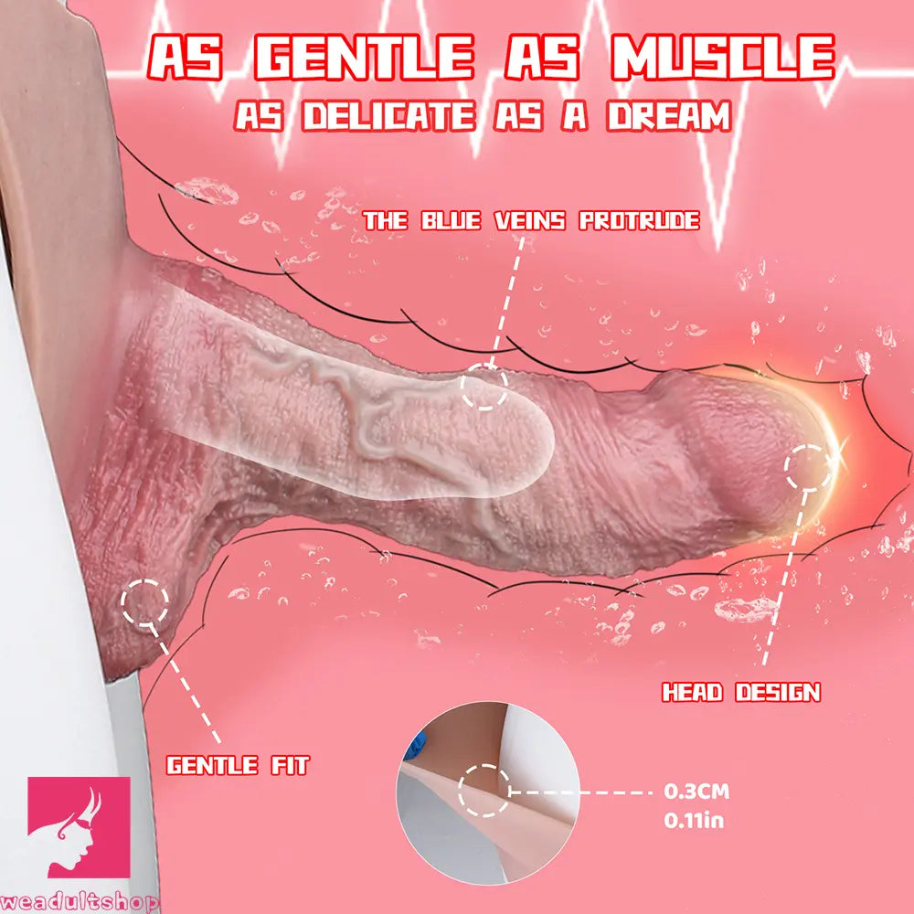 7.36in Hollow Strap on Dildo Panty With Realistic Skin Texture Pleasure