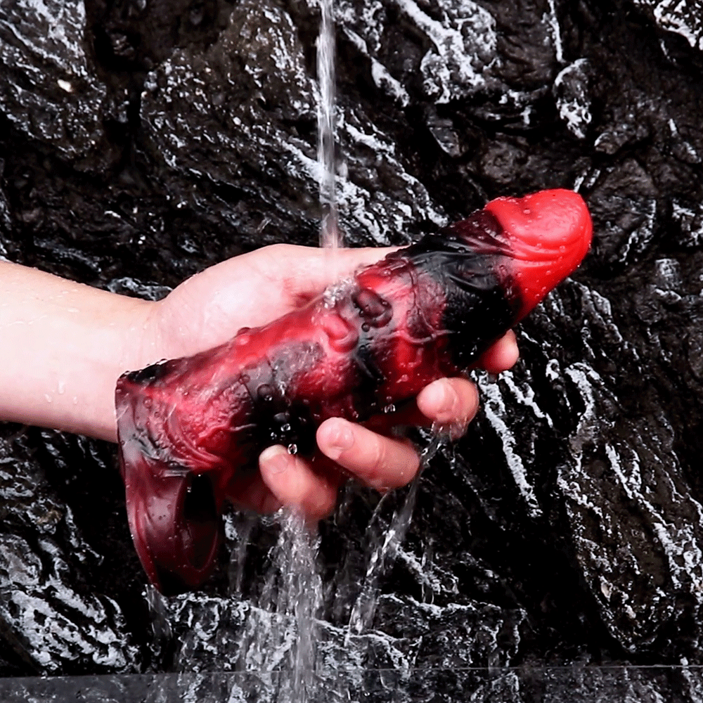 5.98in 7.09in Silicone Cock Sleeve Spiked Hollow Vibrating Odd Cock Dildo