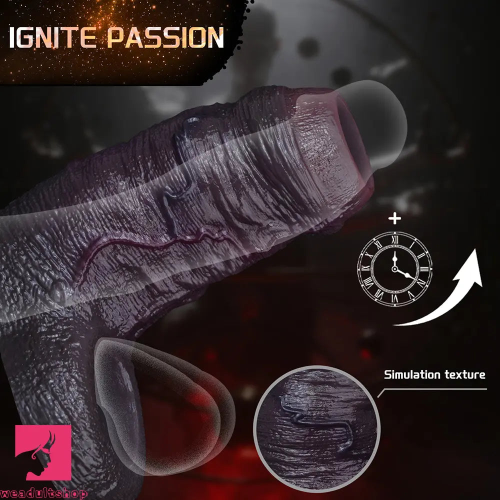 4.05in 4.8in 5.39in Platinum Silicone Penis Dildo Sleeve Male Wearable Toy