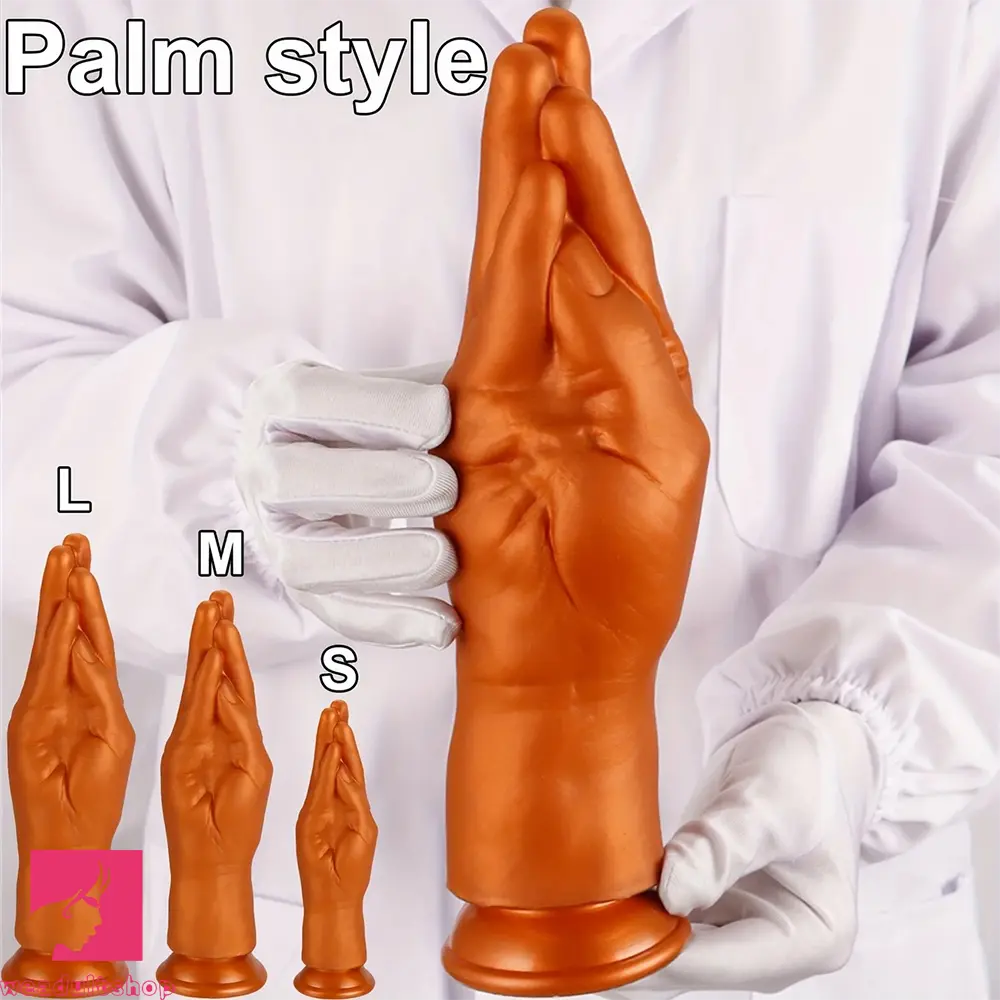 6.1in 8.46in 11.02in Realistic Arm Palm Shaped Dildo Silicone Fist Anal Dildo
