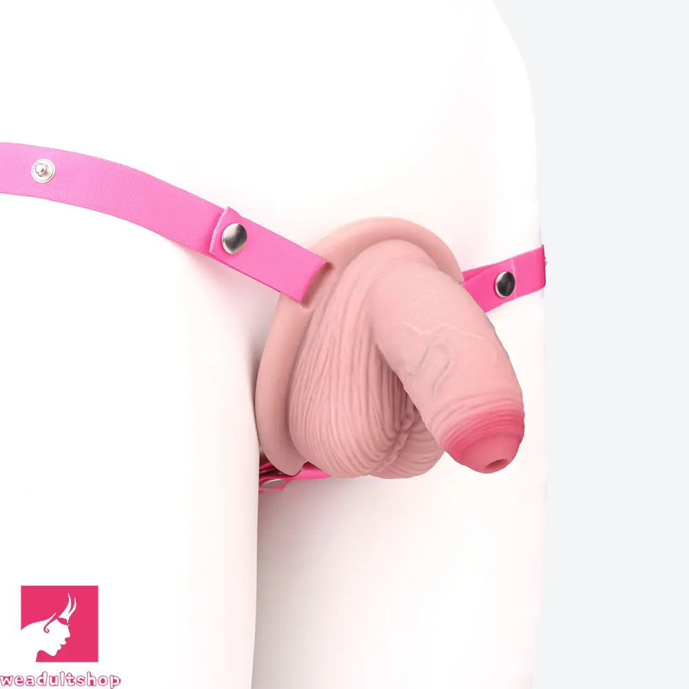 4.57in Real Hollow Chastity Cage Dildo For Women Men Gay Cock Dildo