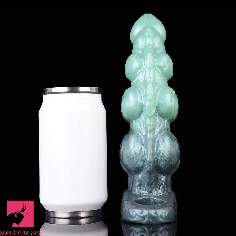 8.85in Platinum Liquid Silicone Penis Sleeve Dildo For Thickening Real Toy