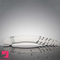 8.85in 9.05in Glass Double Penetration Spiked Dildo With Textured Ridge