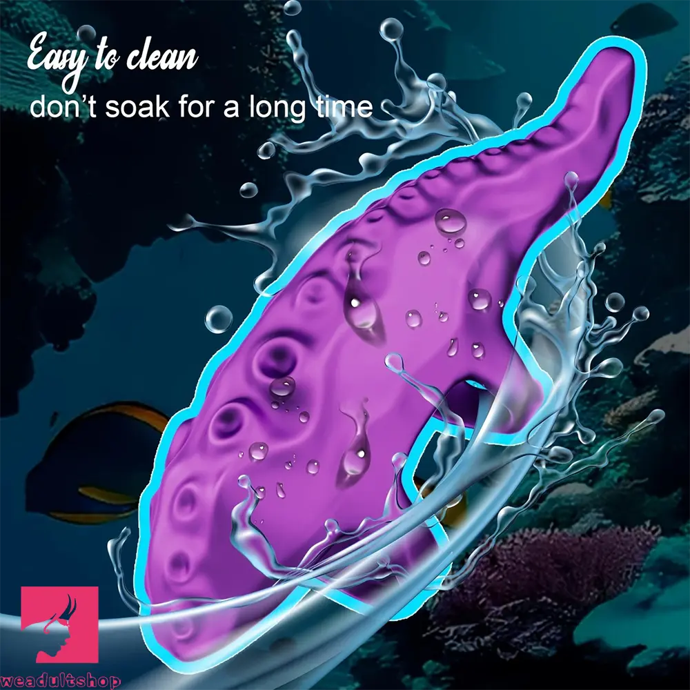 4.72in Mini Realistic Octopus Finger Vibrator Soft Silicone Handy Dildo
