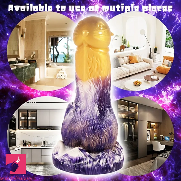 7.87in Dildo Sex Toy With Suction Cup Silicone Rabbit-Shaped Clit Dildo