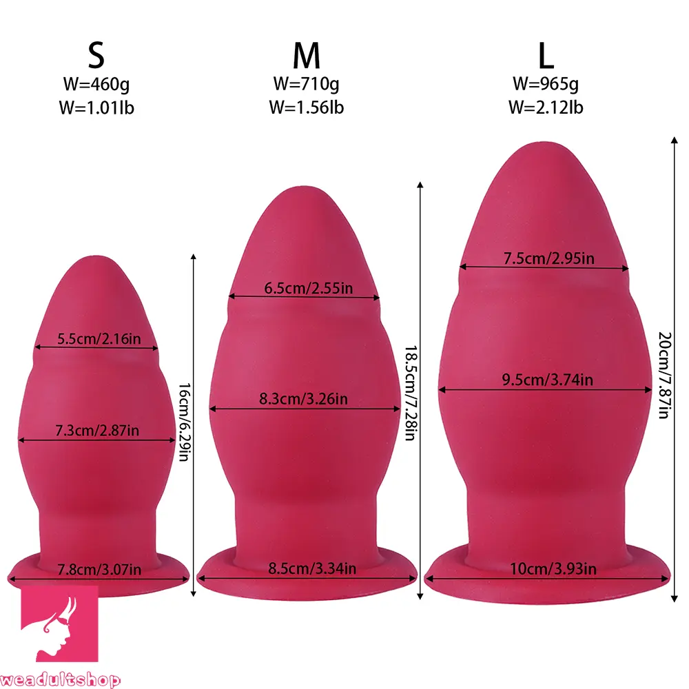 6.29in 7.28in 7.87in Unisex Anal Expansion Dildo Butt Plug Dreamy Stimulator
